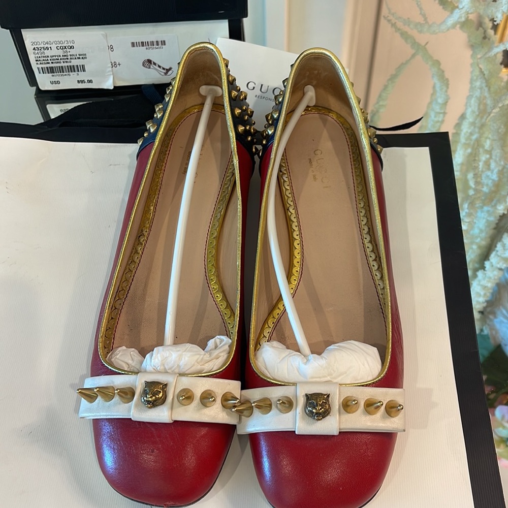 Gucci ballet flat studded AMAZING